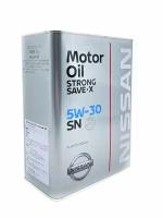 Синтетическое моторное масло Nissan SN Strong Save X 5W-30, 4 л, 1 шт