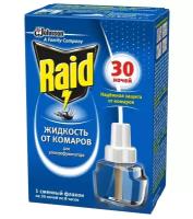Райд / Raid - Жидкость от комаров для электрофумигатора 30 ночей 1 шт