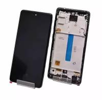 Дисплей Samsung Galaxy A52 4G/SM A525F/A52 5G/SM A526b с сенсором в рамке черный (OLED)