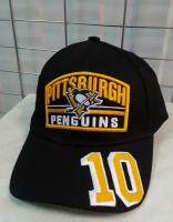 Для хоккея Пингвины кепка хоккейного клуба NHL PITTSBURGH PENGUINS ( США ) №10 бейсболка летняя черная