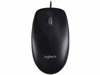 Мышь проводная Logitech B100, 800dpi, Черный 910-005547/910-003357