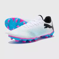 Бутсы Puma Future 7 Play FG/AG 10772301, р-р 40RUS (7.5 UK), Белый