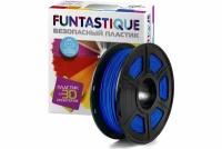 Пластик для 3D печати в катушке Funtastique (ABS,1.75 мм,1 кг) (синий), пластик для 3д принтера, картридж, леска, для творчества