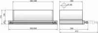 Вытяжка Elikor Интегра 60П-400-В2Л черная/черная