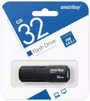 USB Flash Drive 32Gb - SmartBuy Clue USB 3.1 Black SB32GBCLU-K3