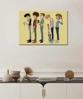 Картина/Картина на холсте для интерьера/Картина на стену/Картина для кухни/ -One Direction мультяшные 20х30