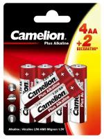 Батарейка Camelion LR06 Plus Alkaline BL-4+2