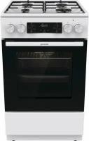 Плита Комбинированная Gorenje GK5C60WJ белый (стеклянная крышка) реш. сталь