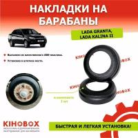 Накладки на барабаны Лада Гранта / Калина 2 ABS пластик KIHOBOX АРТ 5502902