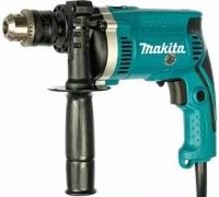 Ударная дрель Makita HP1630K, 710 Вт бирюзовый