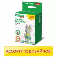 Фигурка из гипса с красками и кистью для росписи, ассорти, BRAUBERG KIDS, 665203