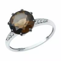 Кольцо Diamant, серебро, 925 проба, размер 19.5