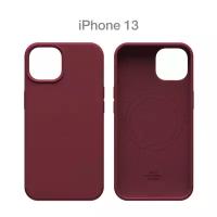 Силиконовый чехол COMMO Shield Case для iPhone 13 с поддержкой беспроводной зарядки, Wine