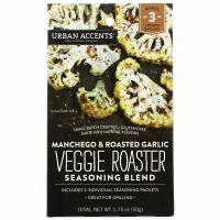 Urban Accents, Смесь приправ Veggie Roaster, манчего и жареный чеснок, 50 г (1,75 унции)