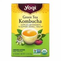 Yogi Tea, зеленый чай комбуча, 16 чайных пакетиков, 32 г (1,12 унции)