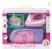 Happy Family Набор хозяйки Small 6 предметов: свет, звук, спрей, розовый LS8204D с 3 лет