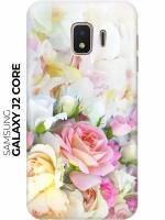 Cиликоновый прозрачный чехол ArtColor для Samsung Galaxy J2 Core SM-J260F с принтом 