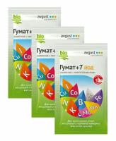 Удобрение avgust Гумат +7 йод, 0.025 кг (3 пакетика)