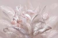 Фотообои Фламинго в перьях 275x413 (ВхШ), бесшовные, флизелиновые, MasterFresok арт 13-581