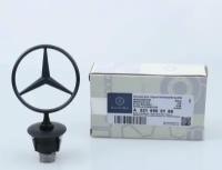 Эмблема MERCEDES Мерседес прицел W202-W221 (A2218800086)des прицел, черный матовый