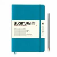 Блокнот Leuchtturm Medium, 61 лист, в линейку, синий океан, А5