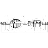 PATRON PDS0086 (1463107080 / 1491239080 / 32727K) полуось лев fiat: ducato, peugeot: Boxer (Боксер) 2.0-2.5d mg5 94 1.4q +abs колеса