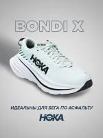 Кроссовки HOKA, полнота B, размер US8/UK6.5/EU40/JPN25, бирюзовый