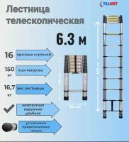 Лестница телескопическая 6,3 м TALMET PROF TM-1063