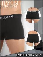 Мужские трусы боксеры черные Emporio Armani 111389_CC729 00020 M (48)