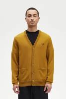 Мужской кардиган FRED PERRY, Цвет: Коричневый, Размер: S