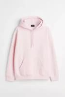 Худи H&M Relaxed Fit Hoodie, размер S, розовый