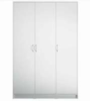 Шкаф орион, 3 двери, цвет белый, размеры 117,3*55*175,3 см