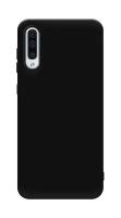 Матовый силиконовый чехол на Samsung Galaxy A30s / Самсунг Гэлакси А30s с защитой камеры, черный