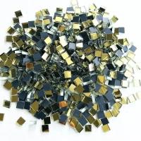 Мозаика зеркальная россыпью, золото, 10х10 мм, 400 шт