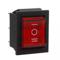 Кнопка - выключатель, трехпозиционный, c подсветкой 250 Вт, 15 А (комплект из 20 шт)