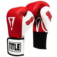 Боксерские перчатки TITLE Boxing Gel World Elastic Red (12 унций)