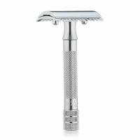 Merkur 34001 Cтанок т- образный для бритья merkur хромированный, короткая ручка, лезвие в комплекте (1 шт)