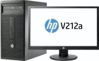 ПК HP 280 G1 Bundle (T4R24ES) MT Pentium G3250/4Gb/500Gb/DVDRW/W7Pro/k+m + monitor V212 21