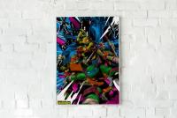 Плакат Черепашки-ниндзя/Teenage Mutant Ninja Turtles/ Плакат на стену 30х42 см / Постер формата А3