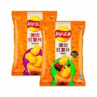 Чипсы из батата Lay's Sweet Potato - набор 2 вкуса (чёрный сахар, оригинальные) (Китай), 60 г (2 шт)