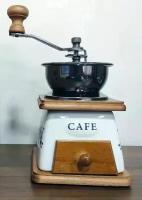 Кофемолка подарочная ручная / Кофемолка керамическая, размер 15 х 10 см