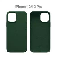 Силиконовый чехол COMMO Shield Case для iPhone 12/12 Pro с поддержкой беспроводной зарядки, Green