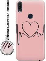 Силиконовый чехол Сердцебиение на Asus Zenfone Max Pro M1 (ZB602KL) / Асус Зенфон Макс Про М1 с эффектом блика