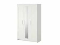 Шкаф платяной 3-дверный Ikea Brimnes Икеа Бримнэс, 117x190 см, белый