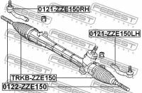 Наконечник рулевой правый, 0121ZZE150RH FEBEST 0121-ZZE150RH