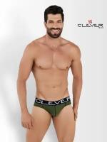 Мужские трусы брифы хаки Clever Moda URI BRIEF 103610