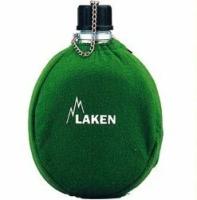 Фляга Laken Classica 1 л, алюминиевая в чехле, зелёная