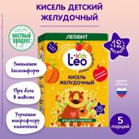 Кисель желудочный для детей LeoKids от леовит 5 пакетов по 12 г Упаковка 60 г