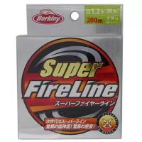 Berkley, Шнур Super Fireline Chartreuse, 200м, 4.0, 22.7кг