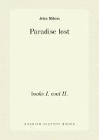 Paradise lost. books I. and II